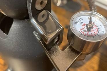 cafelat robot pressure gauge mount For your home espresso coffee maker 3d print model - Mito3D