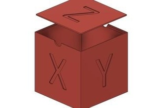 calibration cube organizer storage box maker diy storagebox calibrationcube 3d print model - Mito3D