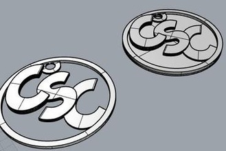 capa sobre keychain logo merchandising 3d print model - Mito3D