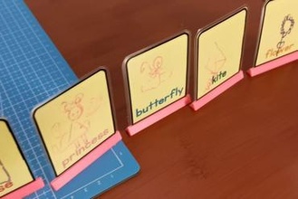 card stand Education flashcard holder 3d print model - Mito3D