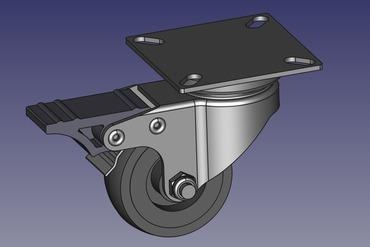 castor rueda modelo 50x18 tu hogar casa paso rner helmer mueble 3d print model - Mito3D