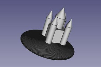 castle lens cover other 3d print model - Mito3D