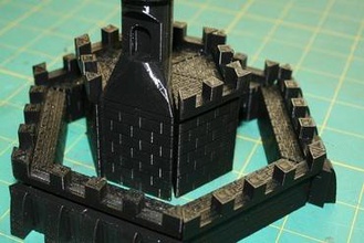 castle towers board games rpg 3d printer parts enhancements miniature boardgame 3d print model - Mito3D