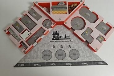 châteaux furieux Roi Ludwig tuile titulaire soutien Jeux planche Jeu Composants 3d print model - Mito3D