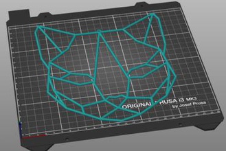 gatto reticolo art animale cat wireframe 3d print model - Mito3D