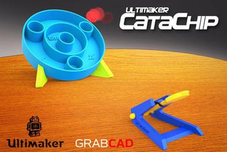 catachip - 5 place grabcad contest toys pla design fun game toy abs 3d print model - Mito3D