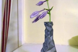 cell vase your home flower cellular angular 3d print model - Mito3D