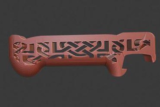 celtic bottle opener your home my4777 3d print model - Mito3D