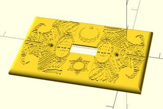 keltische Licht-Schalter Frontplatte Ihre home 3d print model - Mito3D