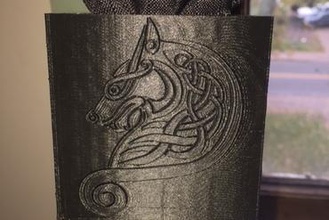 celtic style drapery tie art 3d print model - Mito3D