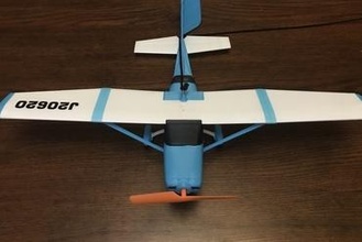 cessna 206 celling tethered airplane toy toys aircraft diy 3d printable scale model printed 3d print model - Mito3D