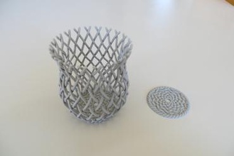 cesto parametrizable Ihre home cester portal Stücken Federhalter basket case Korb Korbflechterei 3d print model - Mito3D