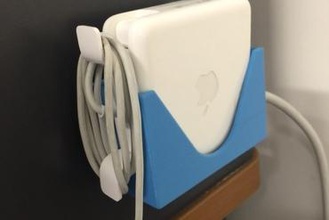chargerbuddy sua casa macbook carregador gadget wallmount organização elétrico a apple laptop fios segurança anit-roubo o seu escritório oficina buddy 3d print model - Mito3D