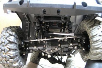 châssis de montage du servo direction scx10 les jouets axial cadre rockcrawler crawler l'échelle camion kit transport le rc voiture 3d print model - Mito3D