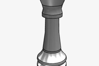 échecs reine jouets Jeu figure 3d impression 3d print model - Mito3D