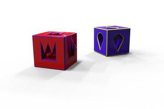 scacchi cubo i giocattoli giocattolo 3d print model - Mito3D