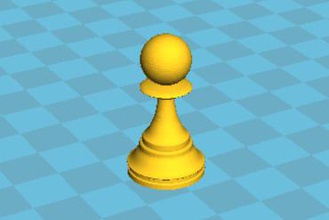 scacchi pedone giochi 3d print model - Mito3D