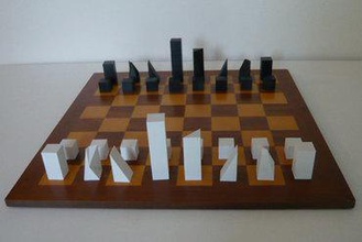 set di scacchi giochi minimo 3d print model - Mito3D