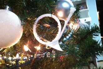 Weihnachten horn tree ornament contest makingmerry hornaments Ornamente 3d print model - Mito3D