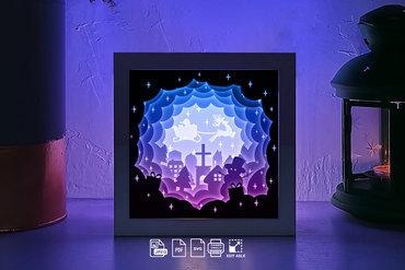 christmas lamp lightbox For your home lampara 3d print model - Mito3D