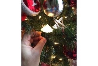 Natal árvore luz cobrir bainha arte enfeite 3d print model - Mito3D