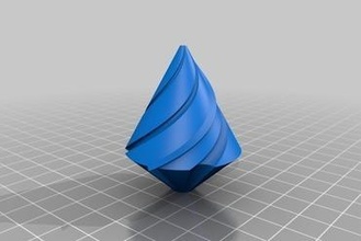Natal árvore luz chapéu coco arte enfeite 3d print model - Mito3D