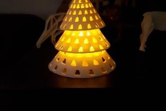 Weihnachtsbaum Weihnachten Ornament Bäume Licht 3d print model - Mito3D