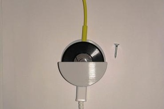chromecast audio wall holder For your home chrome cast chromecast audio google 3d print model - Mito3D