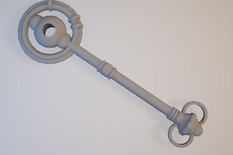 klobig dekorativ Schlüssel Design 2 Steampunk Schmuck Anhänger 3d print model - Mito3D