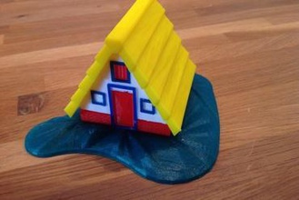 viaggio in città - madeira tipici di casa miniature tipico 3d print model - Mito3D