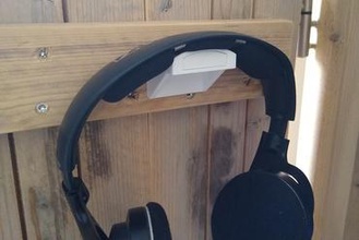 clean headphones hook your home headphone headphonesholder 3d print model - Mito3D