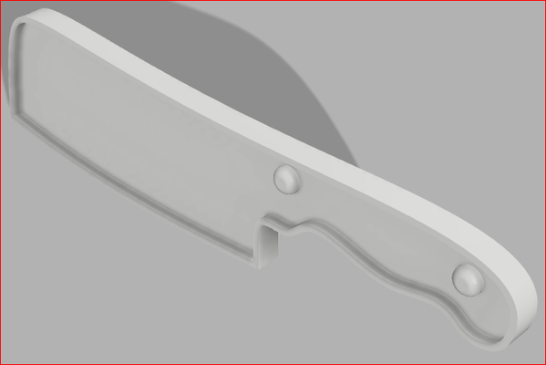 balta bıçak kasap 3d print model - Mito3D