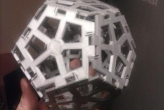 clickables - Spielzeug polygon klicken Sie auf Dreieck Platz pentagon polydron 3d print model - Mito3D