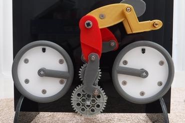 clock Art bicycle analog 3d print model - Mito3D