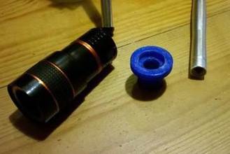 cnc-Mikroskop tele-adapter-Halter andere cnc Mikroskop Optik - adapter 3d print model - Mito3D