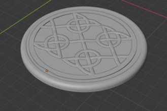coaster noeuds celtiques art 3d print model - Mito3D