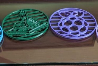 coasters For your home coaster raspber pi raspberry arduino debian mycropython 3d print model - Mito3D