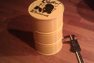 coffee container drum barrel other 3d print model - Mito3D