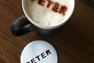 coffee plate customized 3d printer parts enhancements emblem personal peter 3d print model - Mito3D