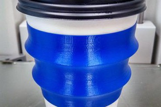 kahve çay kap kol - yatay sırtlar ev tek kullanımlık bardak yalıtkan 3d print model - Mito3D