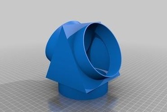 connector hvac 4 For your home 3d print model - Mito3D
