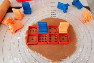 cookie domino Ihre home cutter Küche 3d print model - Mito3D
