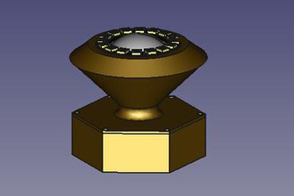 copa para anillo-leds Kunst anillo ring led arduino 3d print model - Mito3D