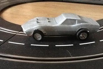 corvette 69 slotcarbody brinquedos 3d print model - Mito3D