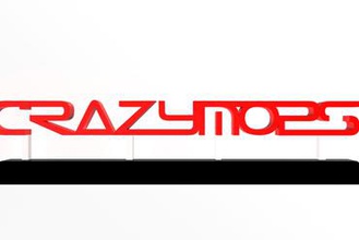 crazymops logotype stand 3d printer parts enhancements print printing logo 3d print model - Mito3D