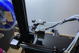 Realität Dual Extruder montieren 3d Drucker Teile Verbesserungen Bowden 3d print model - Mito3D