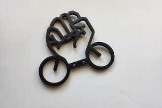 crítico masa logo bicicleta critica 3d print model - Mito3D