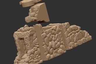 crypt stronghold sınır kickstarter Minyatürler dnd rpg wargaming warhammer fort kale 3d print model - Mito3D