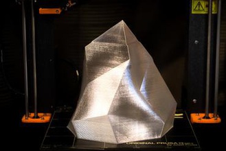 el cristal art iceberg baja poli 3d print model - Mito3D