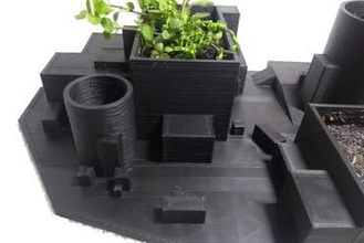 csgo Nuke einfach Mini Blumentopf Veranstalter Miniaturen Gegenschlag Karte 3d print model - Mito3D